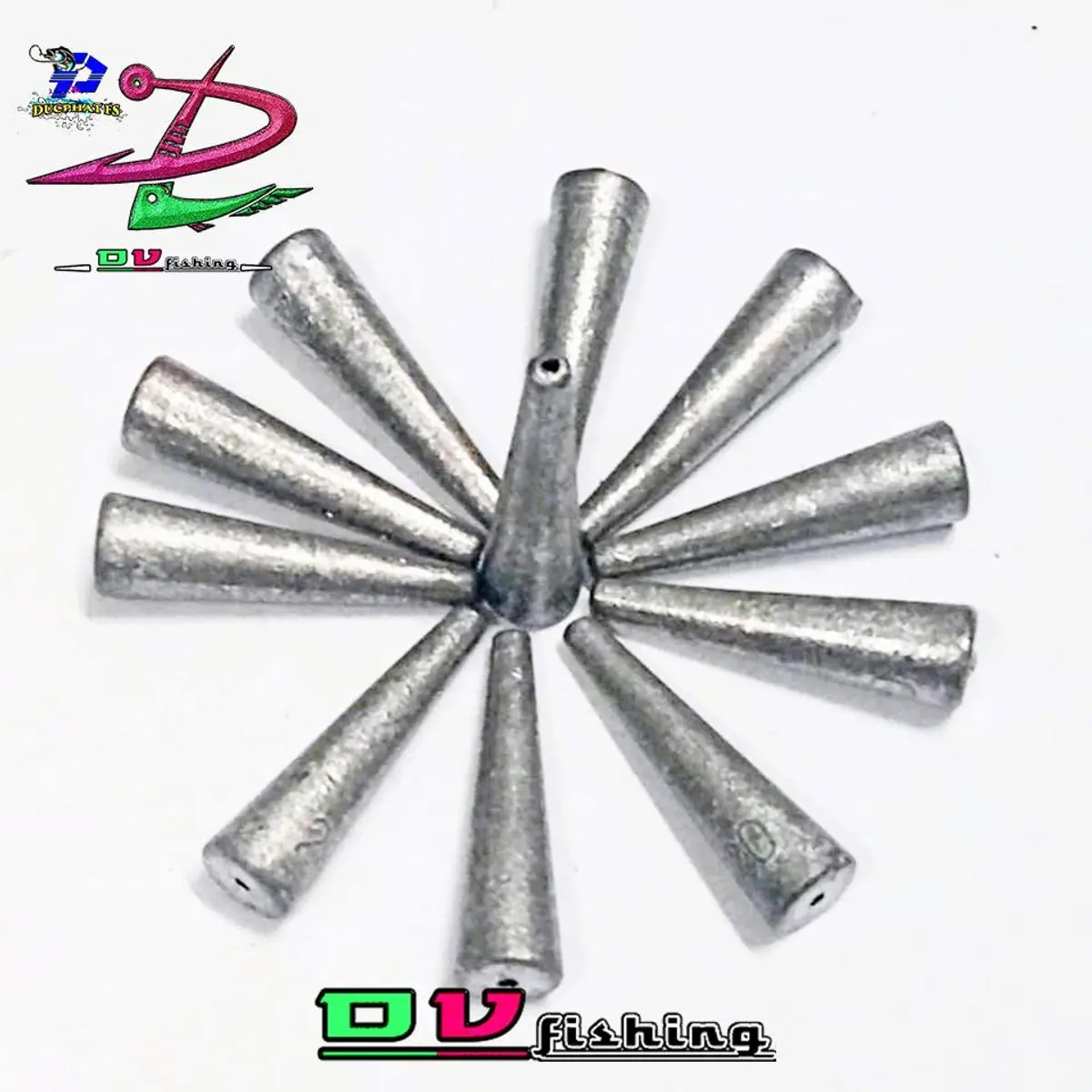 Chì câu cá xuyên tâm đủ các size lớn câu sông (5 viên chì từ 10g ->100g)
