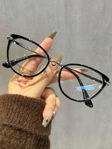 Gafas ovaladas estilo Y2K, gafas de moda para mujeres y niñas, gafas de moda para el trabajo, complemento para la vestimenta diaria, perfectas para el uso diario de estudiantes