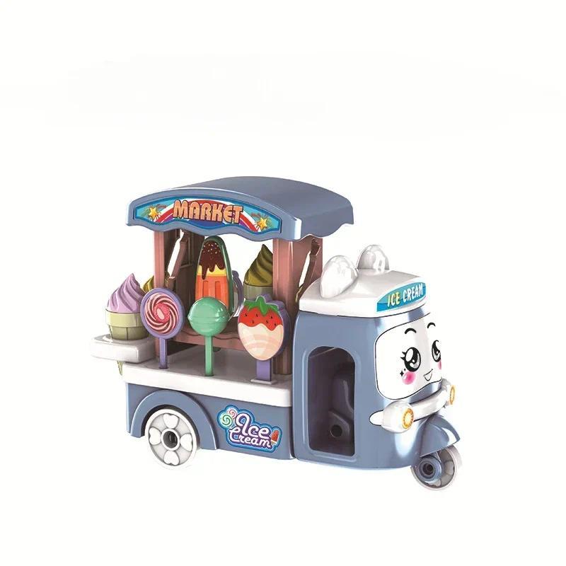 Product Introduction of 1pc Kawaii Items Kids Toy Ice Cream Car Miniature Dollhouse Accessories for Kids DIY Children Game Birthday Gifts 5