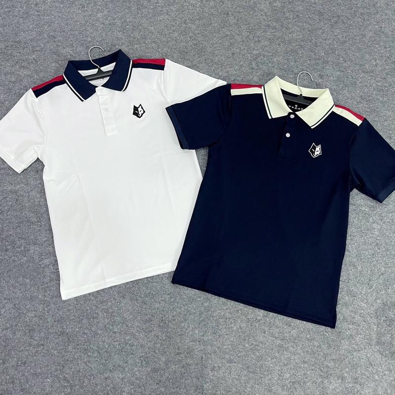 Áo Polo Cá Sấu Thêu Sói Nam Cá Tính Có Cổ