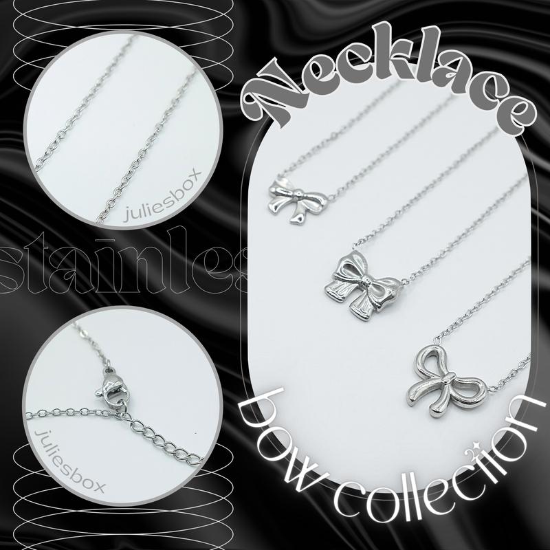  Dây Chuyền Vòng Cổ  BOW  NƠ selection Không Gỉ Không Đen Không Ngứa julies box 66 Phụ nữ Kỷ niệm Hàng ngày 