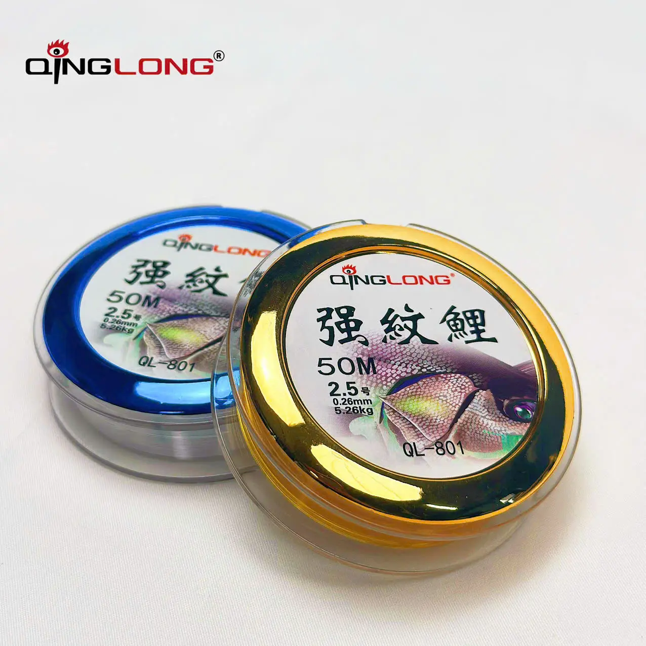 Cước nilon 801 vàng và trắng Qinglong chuyên làm trục ,Linh Câu cá Fishing