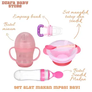 [CDBS01] Paket Lengkap Alat MPASI Bayi BPA Free Baby Feeder Bahan Silikon Lembut untuk Bayi Set Lengkap