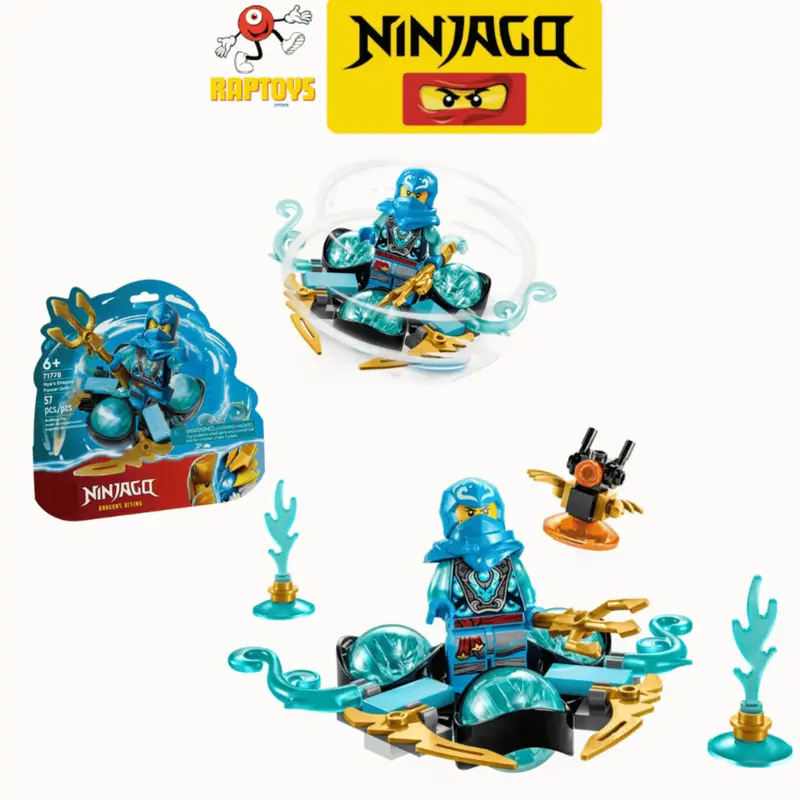 Nya's Dragon Power Spinjitzu Drift Ninja City Mô hình đồ chơi lắp ráp Toy 0