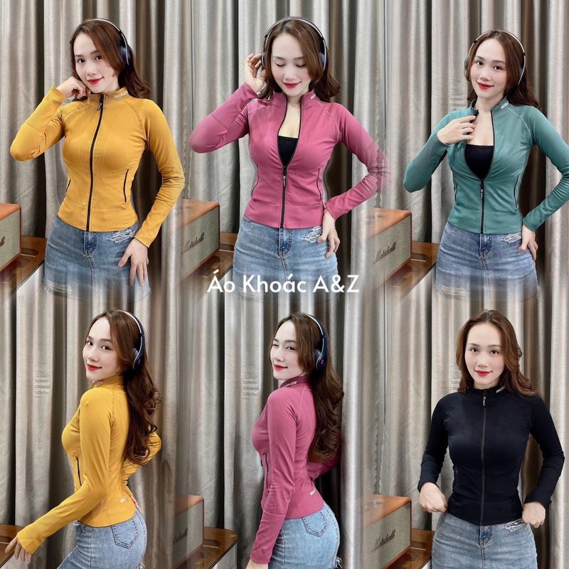 [36-60kg] Áo Khoác Thể Thao Nữ Form Crotop Form Ôm Sát Body [Lửng Iso]. Áo Khoác Tập Gym, Yoga, Chạy Bộ [LU01]