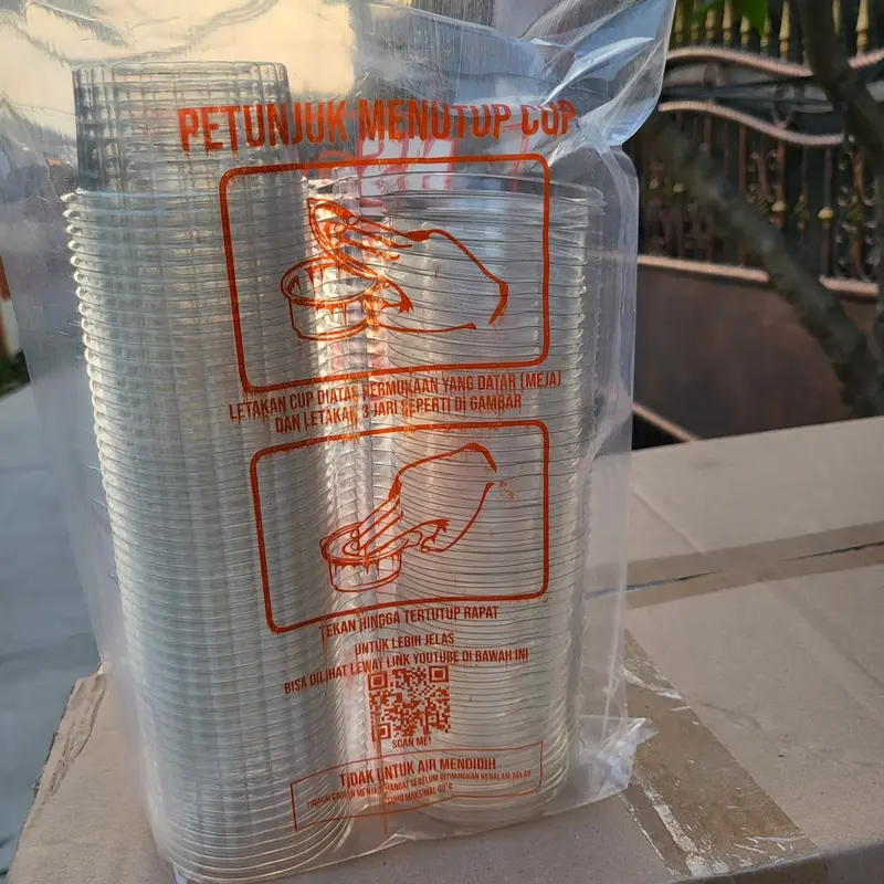 Gelas belimbang cup 60ML tutup sambung isi 50pcs 0