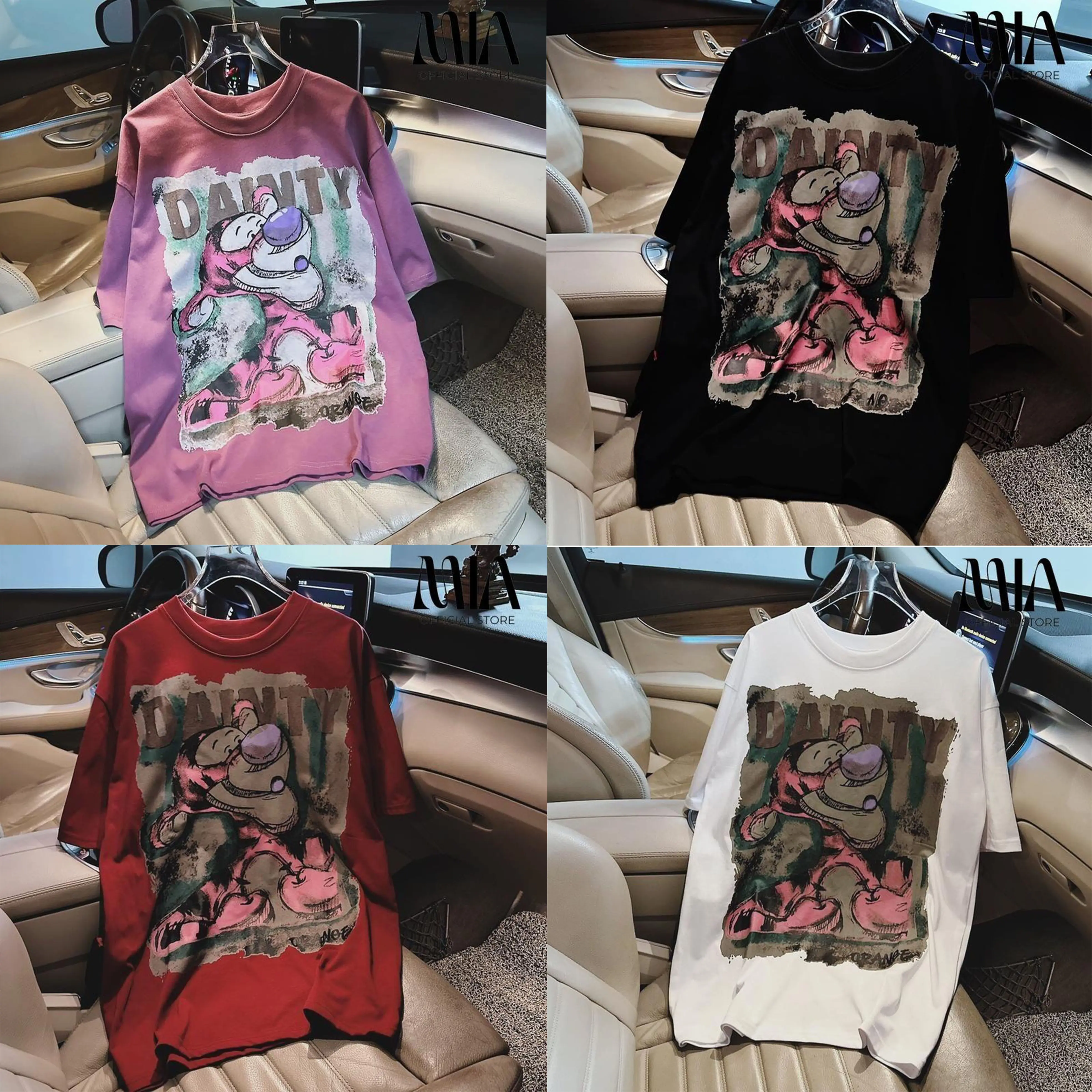 [HÀNG CAO CẤP] Áo thun nữ/nam, áo phông unisex from rộng, cotton dày dặn bền dáng không bai dão Áo Thun Dáng Rộng. In Hình Con Hổ Menswear Nhung aothun  cotton
