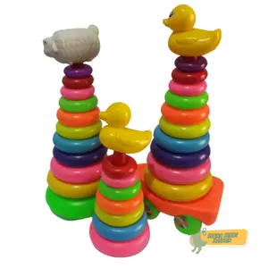 Mainan Susun Bebek Ring/Mainan Menyusun Bebek Beraneka warna Cowok Cewek
