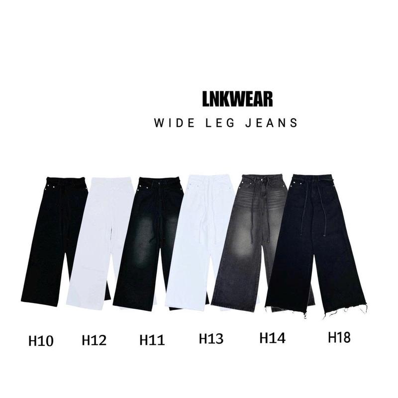 { LÔ CUỐI } QUẦN JEAN ỐNG RẤT RỘNG H10-12 FORM NAM NỮ  ( ĐÃ XỬ LÍ CO RÚT )