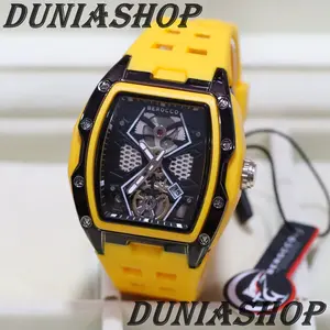 (BISA COD) Jam Tangan Pria BEROCCO Original Strap Ruber Water Resist 07 Quartz Rubber Watches
