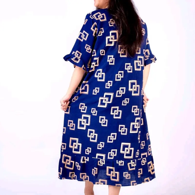2 Pcs Daster Premium Rempel Panjang Jumbo Rayon Tebal Kancing Busui Bumil Motif Cantik Lengan 3/4 7