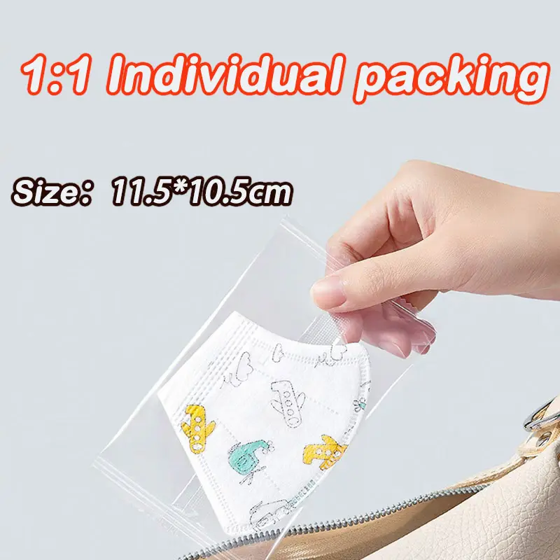 Khẩu Trang Trẻ Em, 3 Lớp, Sành Điệu Và Dễ Thương, Chất Lượng Cao, Dành Cho Độ Tuổi 3-12, Đóng Gói Độc Lập 6