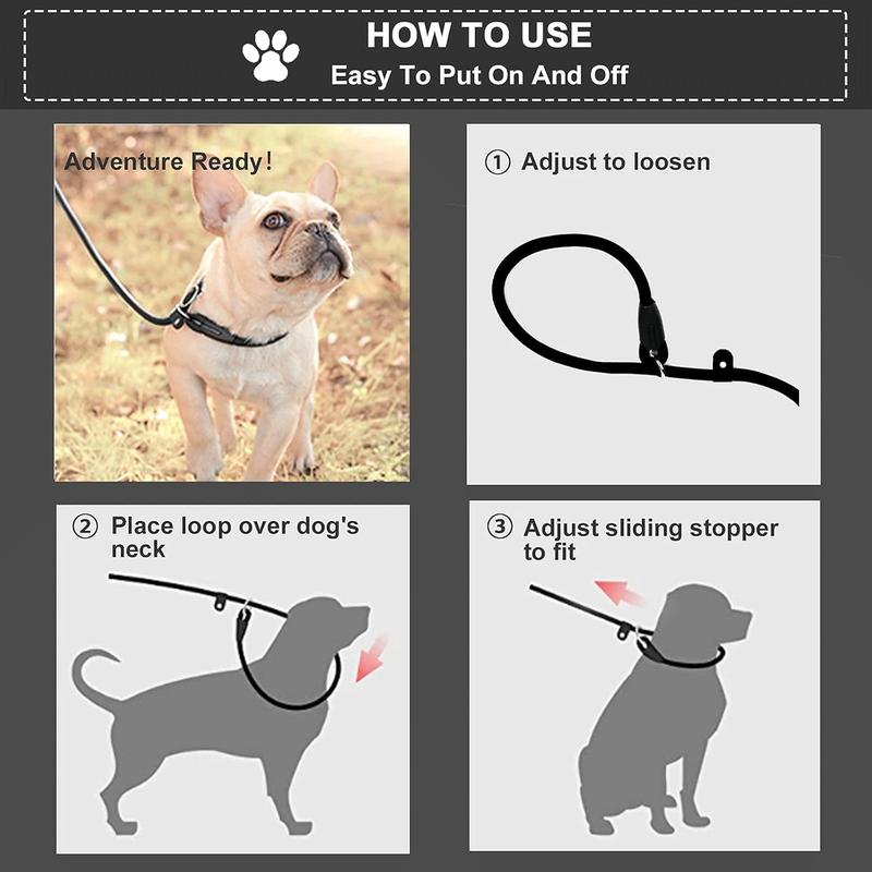 Nylon Dog Leash, Pet Lead With Buckle, Adjustable Pet Walking Leash for Dogs & Cats 2