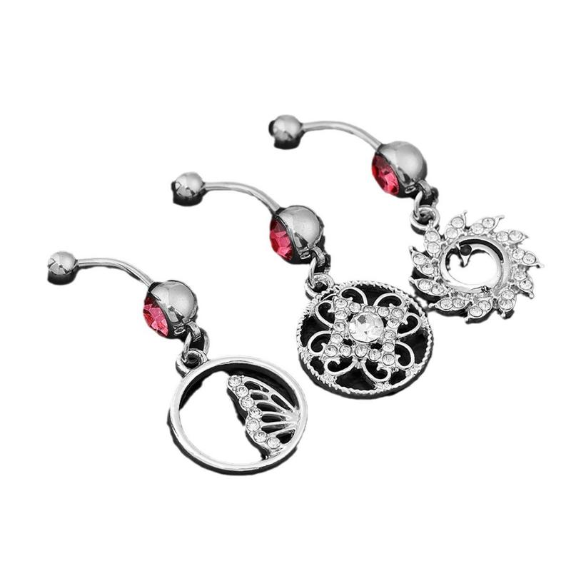 Product Introduction of Belly Button Studs Stainless Steel Zirconia Piercing Jewelry 4