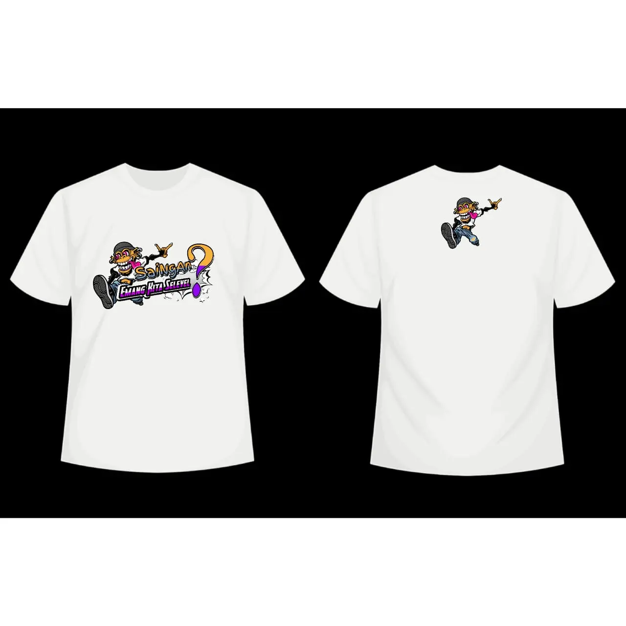 Kaos (Saingan emang kita selevel) Katun