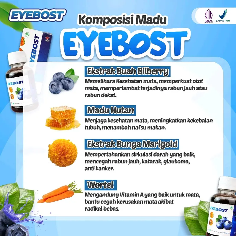 Eyebost – Madu Herbal Vitamin Mata 130ml 4