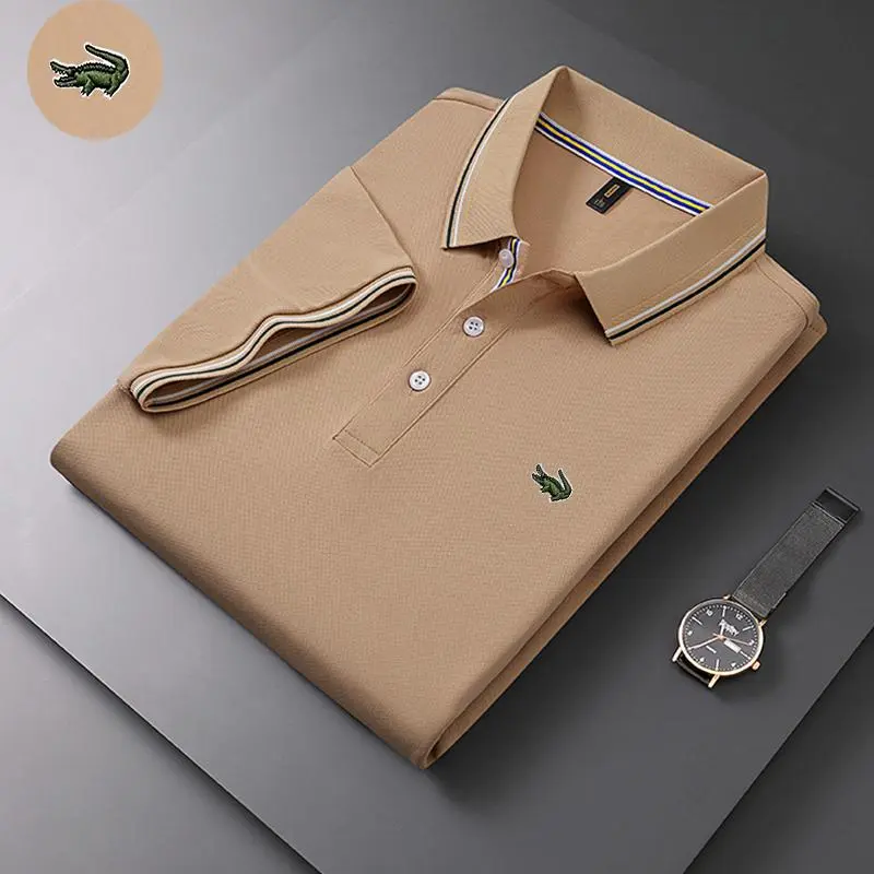 Embroidery CARTELO Polo New Summer Polo Shirt Men High Quality Men's Short Sleeve Business Casual Wear Resistance Polo-shirt for Men Menswear Top