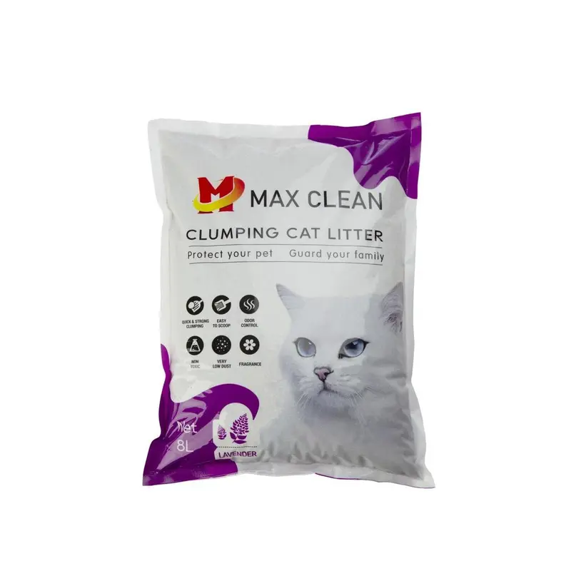 Cát vệ sinh cho mèo Max Clean - túi 4kg - Ít bụi - Vón nhanh - Kiểm soát mùi tốt 2