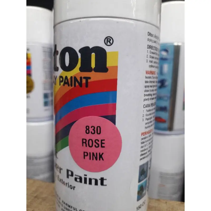 Pilok Pilox Cat Semprot diton pink merah muda stabilo pink putih pernis primer grey abu abu 150cc 2