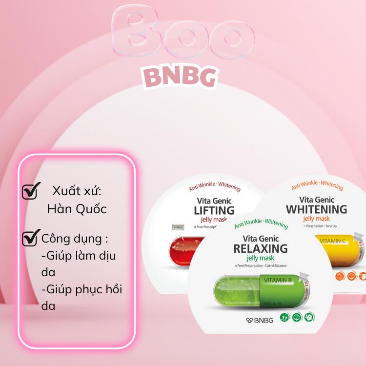 Combo 10 Mặt Nạ Nâng Cơ Mặt BNBG Vita Genic Jelly Mask 30mlx10