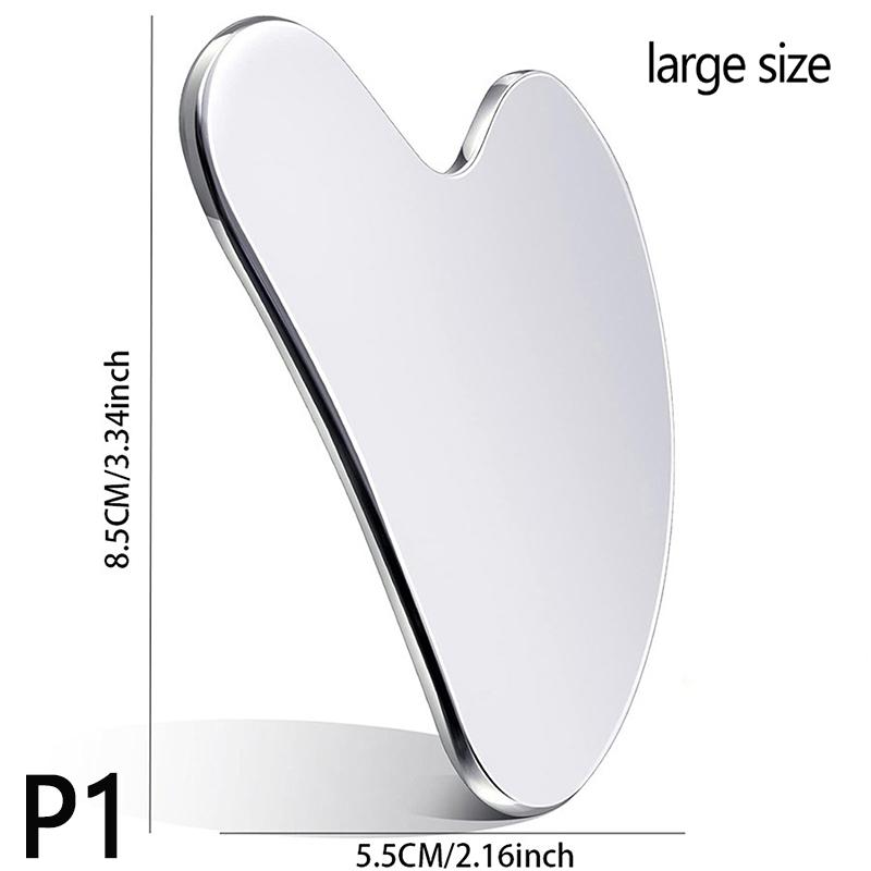 Product Introduction of 1PC Stainless Steel Gua Sha Scraper Massager For Face Neck Body Guasha Massage Tool Facial Skin Care Guasha Board Face Massager 30