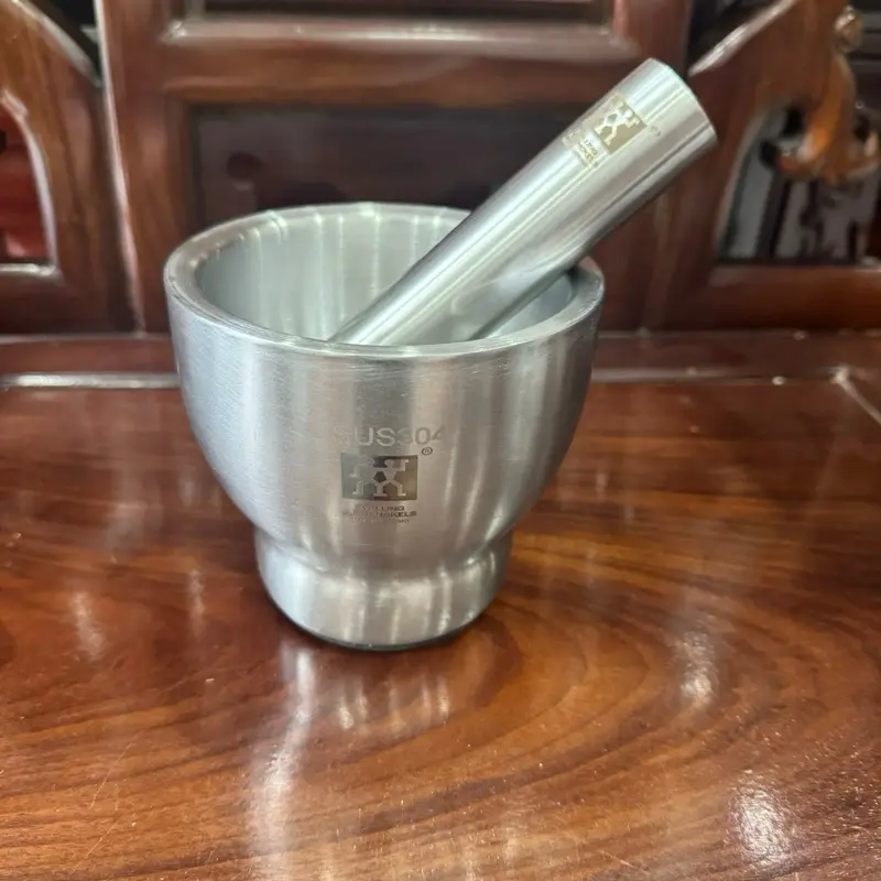 Bộ Chày Cối Inox 304 Nguyên Khối Đức Germany Làm Bếp Tiện Lợi