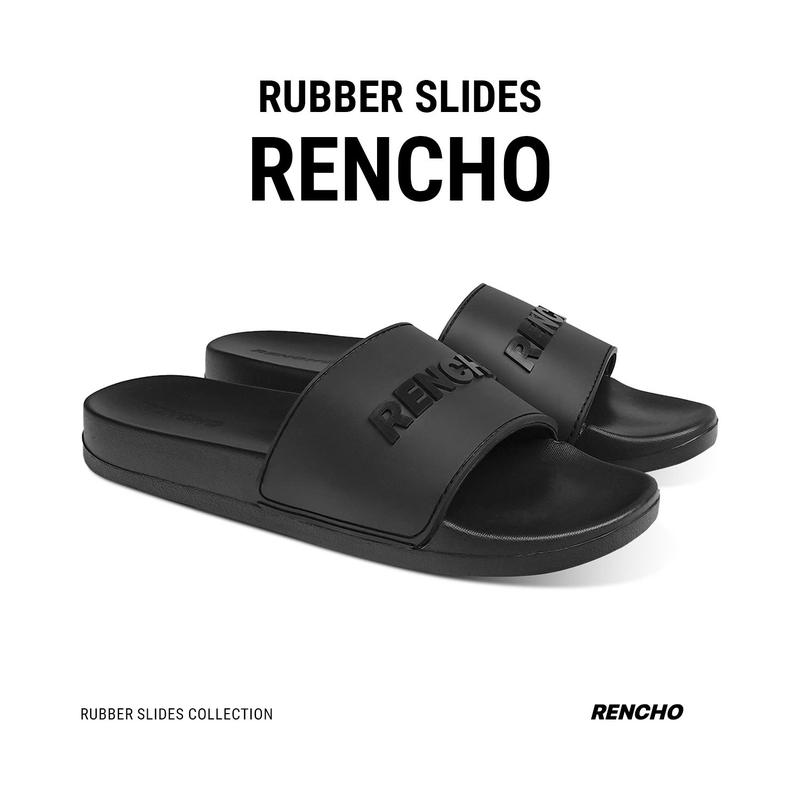 Dép RENCHO quai ngang cao su cao 2.5cm basic Slipper Đế Bằng Nam DéP Nam nữ