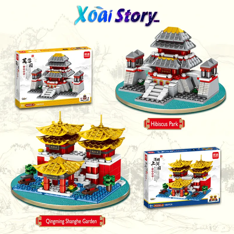 Đồ chơi lắp ráp mô hình các ngôi đền, kiến trúc cổ đại nổi tiếng +190 chi tiết/bộ MINGDI-K0295 Tháo Lắp Toy Xếp Hình Bộ Lắp Ráp 2