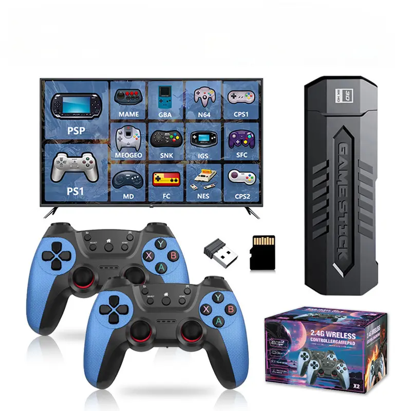 X2 Blue TV Game Console Wireless HD HDMI Home Controller Game Console ...