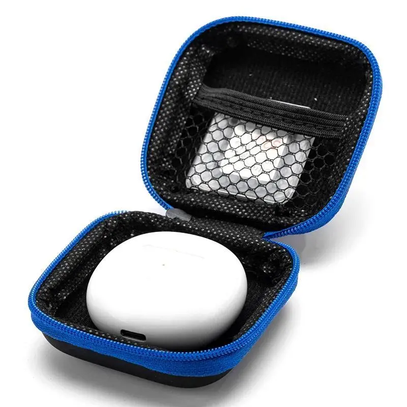 Portable Shockproof Headphone Case, Earphone Bag, Headset Storage Bag, Hard Shell Earphone Accessories for Memory Card & USB Cable, Audio 3