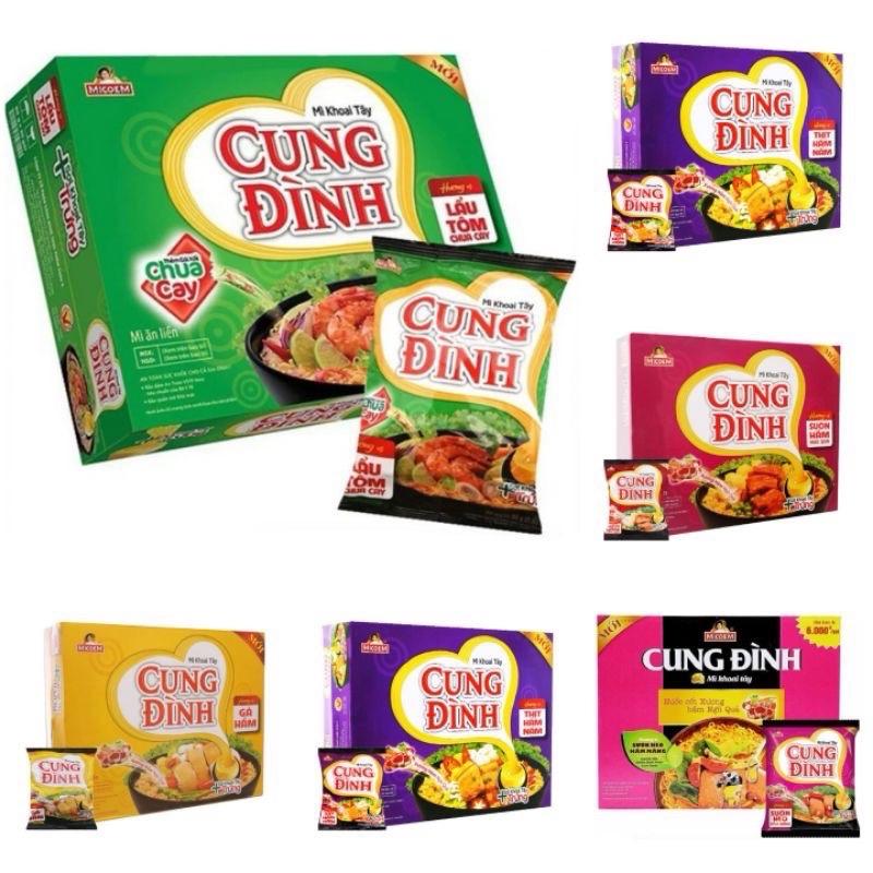 Thùng mì khoai tây Cung Đình vị sườn heo hầm măng 30 gói x80g