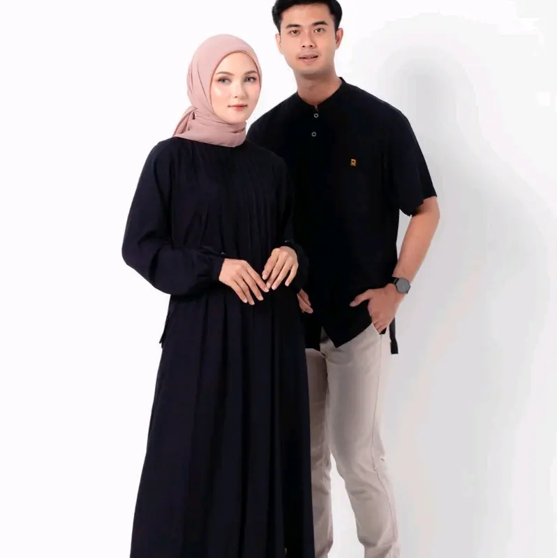 sarimbit baju muslim 2024 terbaru / baju muslim set family keluarga Toyobo Setelan Gamis 2