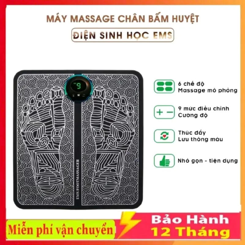 Thảm massa chân cao cấp có màn hình hiển thị giúp khí huyết lưu thông. Thảm massa chân giảm đau mỏi hiệu quả Massage Máy Massage 1