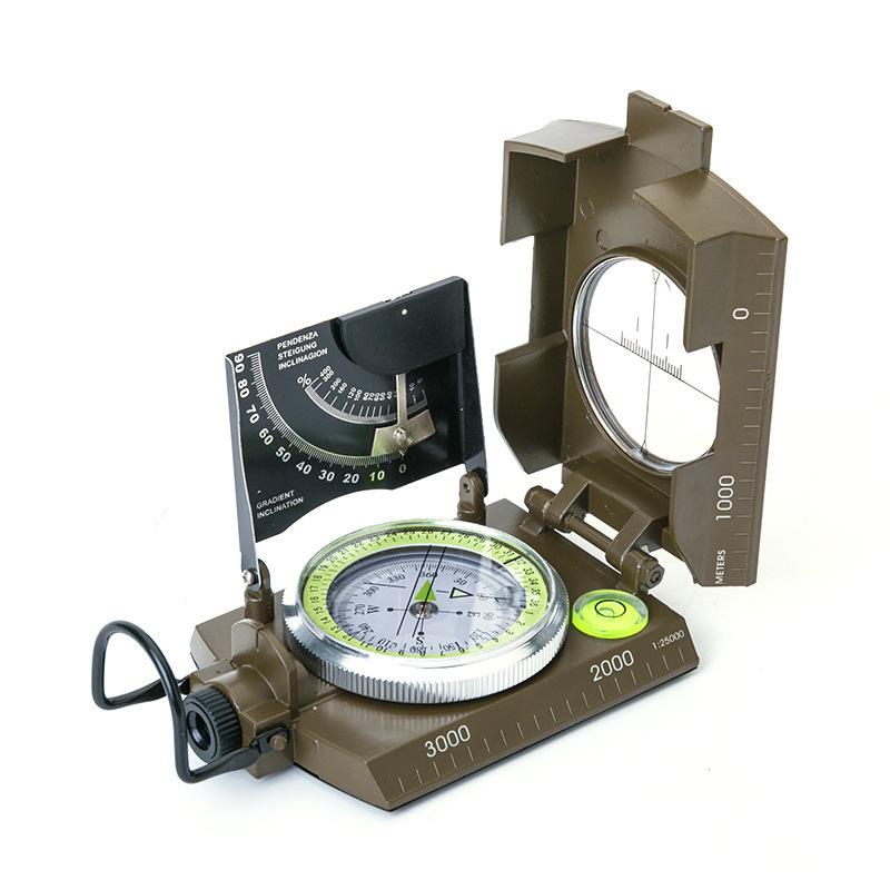 Product Introduction of alloy k4074 Zinc high quality American compass with luminous light outdoor multifunctional high precision compass 8