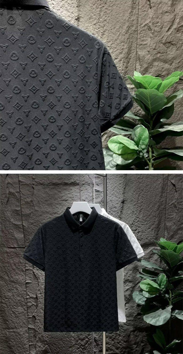 Product Introduction of Áo Polo Nam Vải Jacquard, Thời Trang, Phong Cách Thường Ngày Thoải Mái Và Thoáng Khí, Thích Hợp Cho Mùa Hè, Hàng Mới Về, Dáng Ôm, Cổ Bẻ Áo, Áo Thun ngắn Tay Menswear Shirt 13