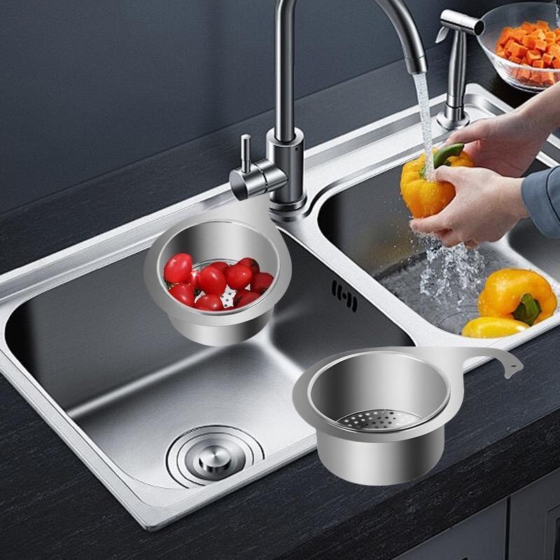￼Giỏ lọc rác bồn rửa chén thiên nga inox không gỉ - Giỏ gác bồn rửa bát lọc nước thông minh - Khay lọc rác bồn rửa bát chén 6