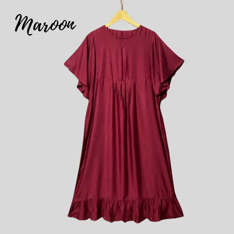 Daster Polos Starla Kekinian Adem Crinkle Busui Katun 3