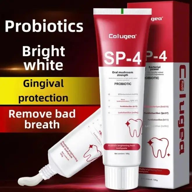 Colugea Probiotics SP4 ยาสีฟัน ให้ลมหายใจสดชื่นและปากสะอาด ขจัดคราบฟัน