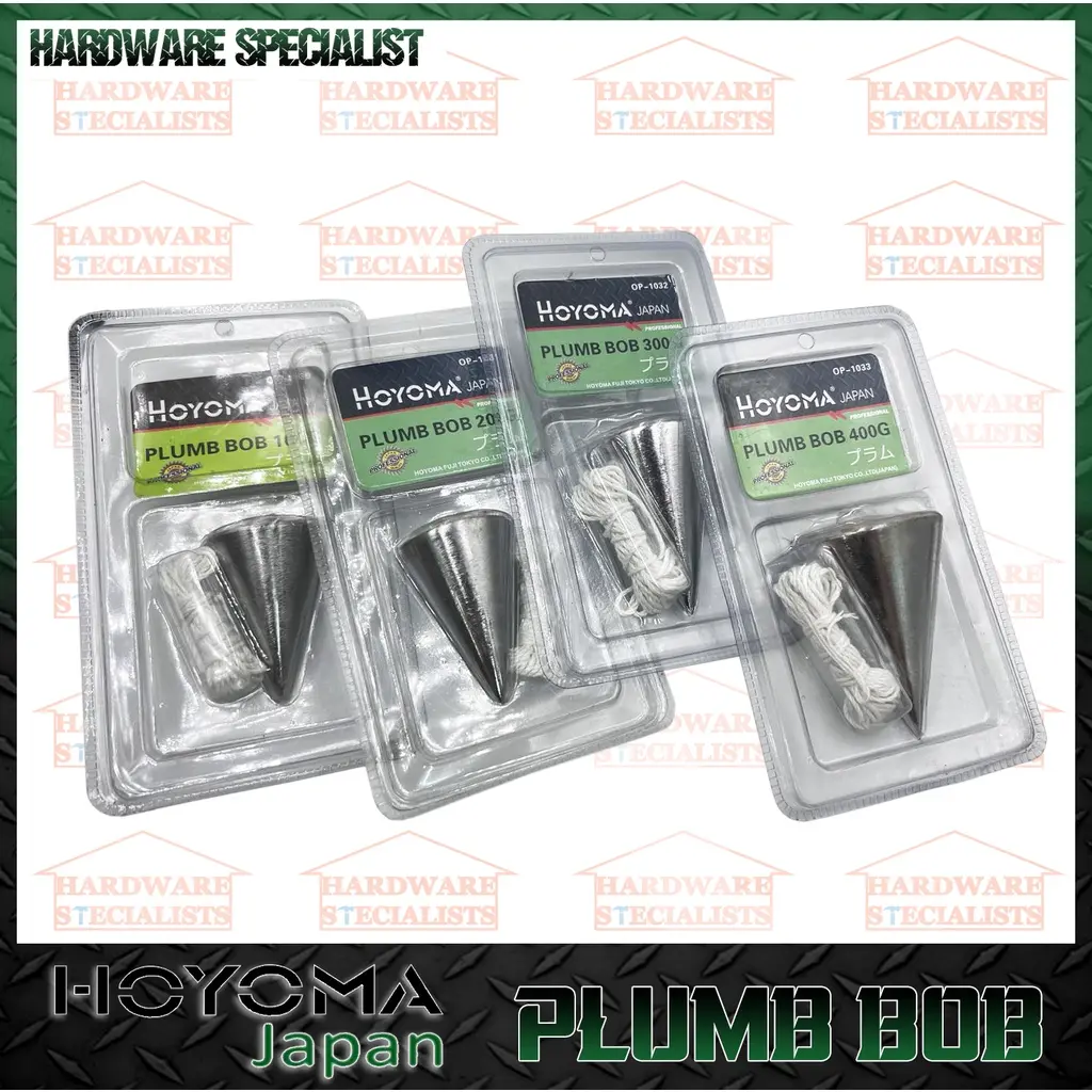 Hoyoma Steel Plumb Bob | (Hulog) 100g / 200g / 300g / 400g Original Authentic