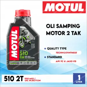 OLI MOTUL 510 2T TECHNOSYNTHESE 1000 ML 100% ORIGINAL OLI SAMPING MOTUL