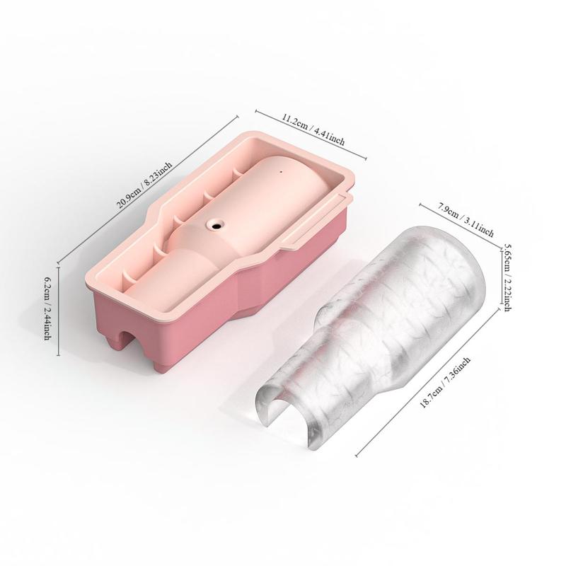 Ice Cube Tray for Stanley Cup, 1 Count Ice Mold for Stanley Cup, Kitchen Ice Cube Tray Compatible with Stanley Cup, Cylinder Ice Cube Mold, Silicone Ice Cube Tray for Tumbler Cup, Whiskey, Freezer 8