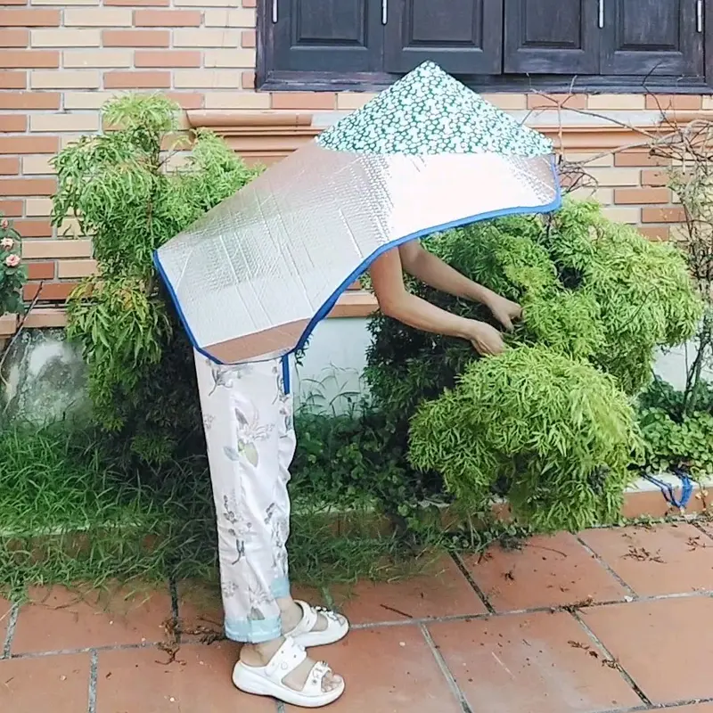 Miếng cách nhiệt chống nắng chống mưa che phủ toàn thân có vải  - KHÔNG bao gồm nón lá 5