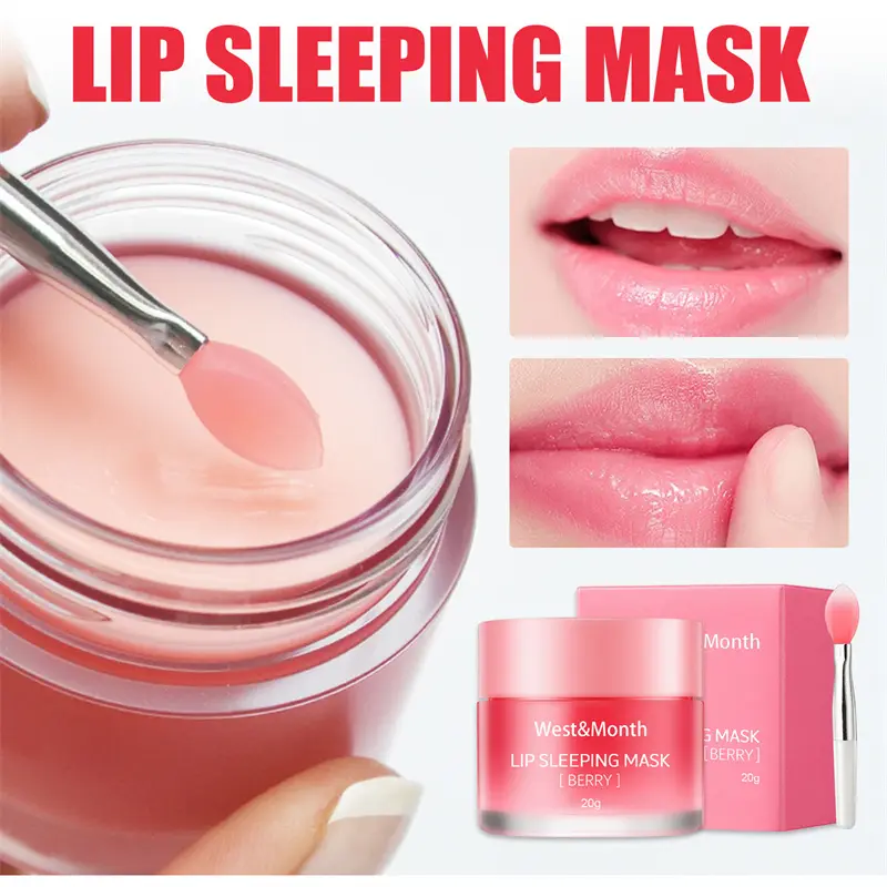 Berry Lip Sleeping Mask Moisturizing Nourish Repair Hydrated Fade Lip Lines Korean Cosmetic Night Maintenance Lip Balm Care MasK