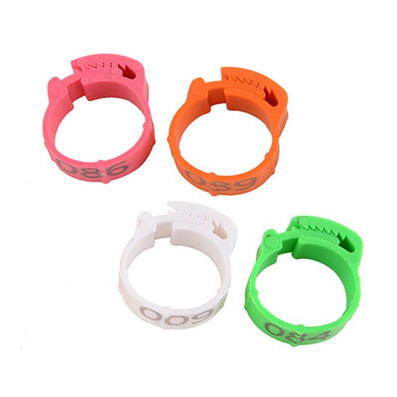 Product Introduction of CS 100PCS Chicken Foot Ring Marker Adjustable Size 1-100 Number Poultry Leg Label Buckle Ring for Farm Chick Duck Goose Suplies #436572 43
