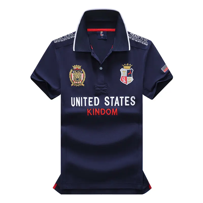 Original Branded Compression Men's Polo T Shirt Classic USA Golf Wear Tshirt Berkolar Man Cotton Embroidery Short Sleeve Sports United States Collar T-shirt