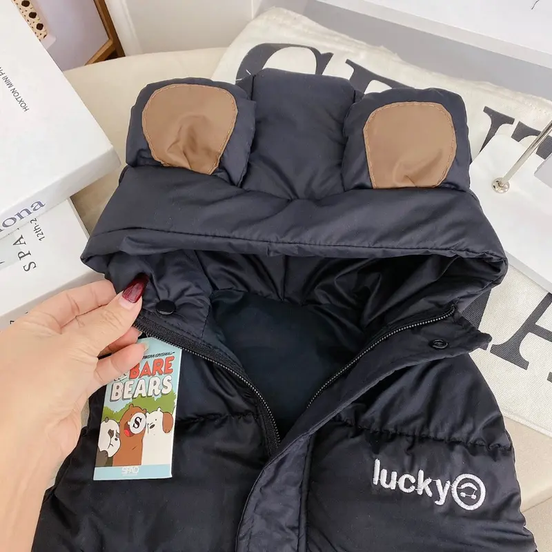 Áo phao gile cho bé siêu nhẹ lót bông , áo khoác bông nhồi cho bé trai bé gái từ 7-25kg 4