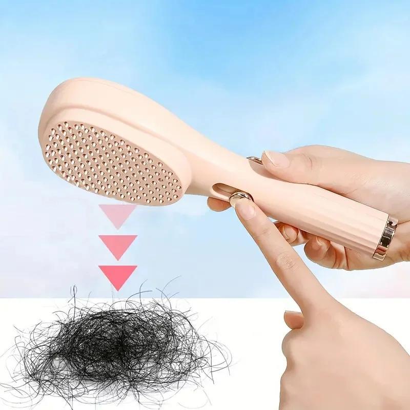 Portable Telescopic Hair Brush, Anti-static Hair Massage Comb, Scalp Cleansing Massage Comb, Hair Styling Tool for Women & Men 3