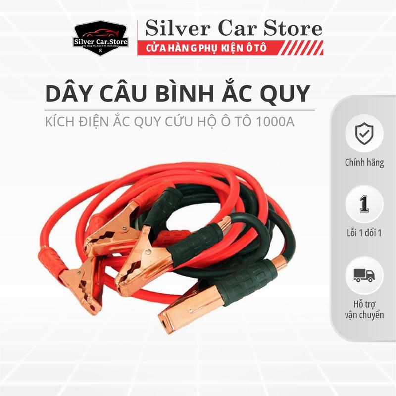 Dây Câu Bình Ắc Quy Ô Tô  - Kích Điện Ắc Quy Cứu Hộ Ô Tô 1000A