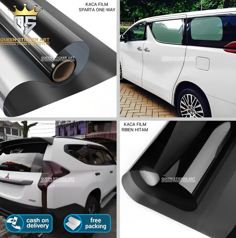 KACA FILM MOBIL ONE WAY SILVER CERMIN SPARTA PREMIUM SUN PROTECTOR BISA UNTUK KACA JENDELA RUMAH 0
