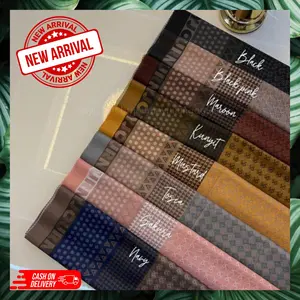 DINA SERIES BY JOURNEY SCARVES JILBAB GATHERING JP 2023 SEGIEMPAT  Wanita  Nyaman Voal Muslim Square Segi Kerudung